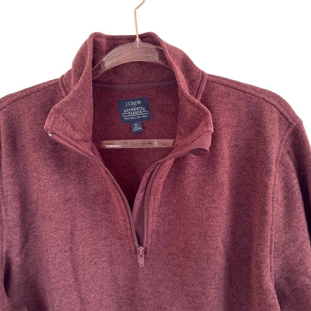 J. Crew Knit Pullover Sweatshirt Quarter Zip Sweater